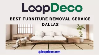 Free Furniture & Appliance Removal Services by Loopdeco