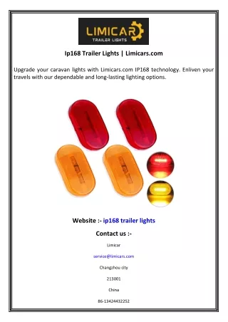 Ip168 Trailer Lights   Limicars.com