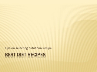 Best Diet Recipes List