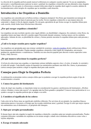 Guía para escoger la orquídea perfecta a domicilio para cada ocasión