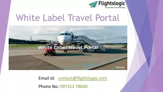 White Label Travel Portal