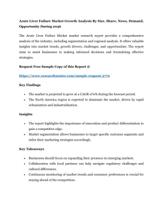 Acute Liver Failure Market