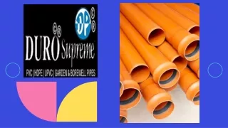 Pvc Pipe Manufacturer  | Duropipe