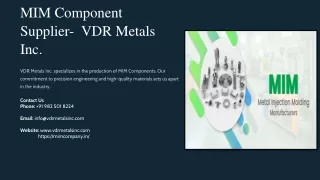 MIM Component Supplier, Best MIM Component Supplier