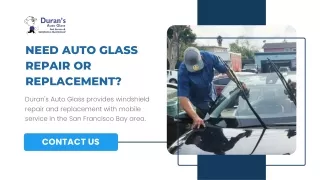 Auto Glass Repair Shop San Pablo - Duran's Auto Glass