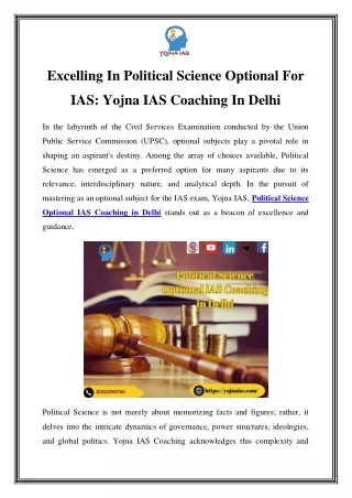 Political Science Optional IAS Coaching in Delhi Call:8595390705