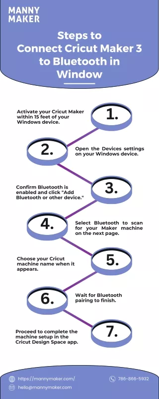 Connect Cricut Maker 3 to Bluetooth in Window