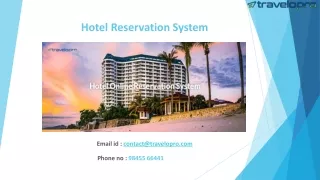 Hotel Reservation System