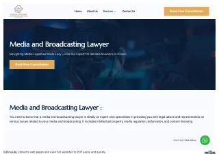 Media And Broadcasting Lawyer in Delhi