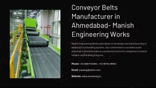 Conveyor Belts Manufacturer in Ahmedabad, Best Conveyor Belts Manufacturer in Ah