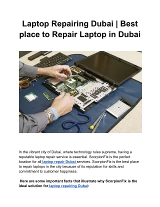 Laptop Repairing Dubai _ Best place to Repair Laptop in Dubai