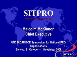 SITPRO Simplifying International Trade