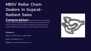 MBSV Roller Chain Dealers in Gujarat, Best MBSV Roller Chain Dealers in Gujarat