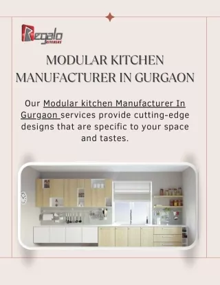 Modular kitchen Manufacturer In Gurgaon