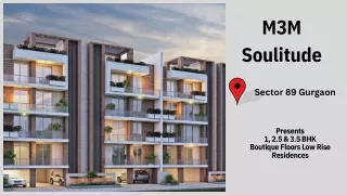 M3M Soulitude Gurugram E-brochure