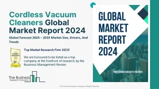 Cordless Vacuum Cleaners Global Market Report 2024