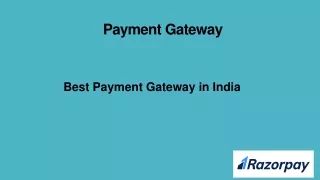 Payment Gateways