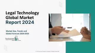 Legal Technology Market Size, Trends, Share Analysis, Forecast To 2033