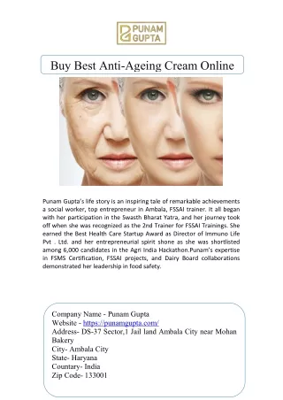 Anti-Aging Cream