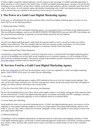Enhance the Worth of Your Brand Name with a Gold Coast Digital Marketing Agency