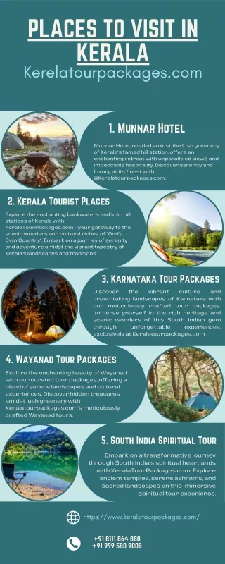 Places to Visit in Kerala - Keralatourpackages.com