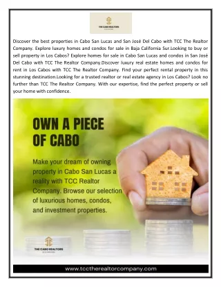 Luxury Properties in Los Cabos