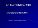 ANIMATIONS for MRI