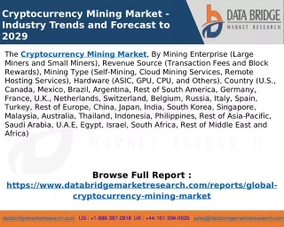 Cryptocurrency Mining Market