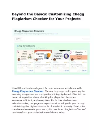 Chegg plagiarism checker