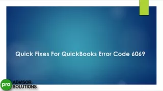 Troubleshoot QuickBooks Error 6069 Effective Solutions Revealed