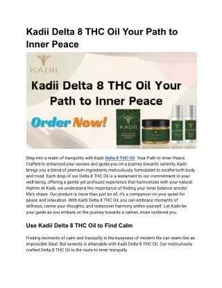 Buy CBD products | CBD Skin Care Products Online | Kadii