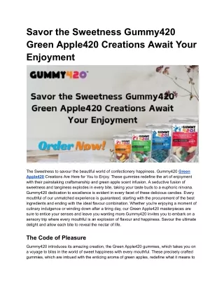 Buy Delta 9 THC Gummies Store Online | Gummy420.com