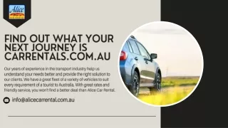 Find Out What Your Next Journey Is CarRentals.com.au