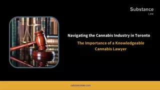 Cannabis Lawyer Toronto  Regulated Industries Law Firm