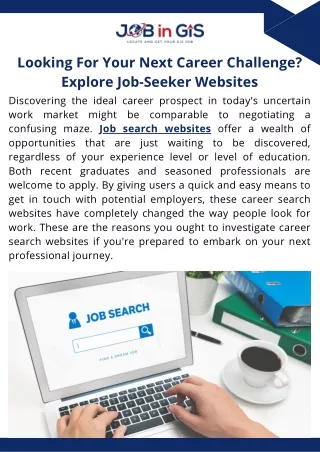 Looking For Your Next Career Challenge? Explore Job-Seeker Websites