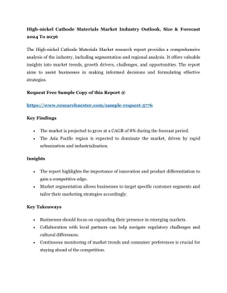 High-nickel Cathode Materials Market