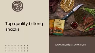 Top quality biltong snacks