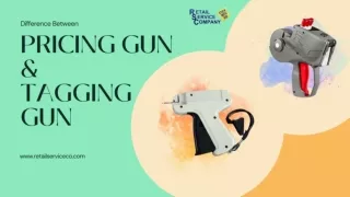 What is the difference Between A Pricing Gun And A Tagging Gun