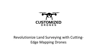 Revolutionize Land Surveying with Cutting-Edge Mapping Drones