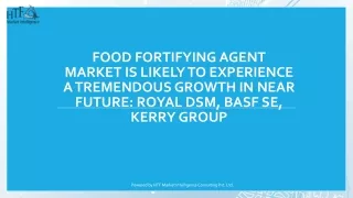 Food Fortifying Agent Market