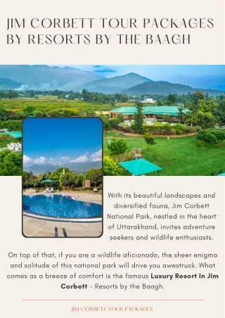 jim corbett tour packages