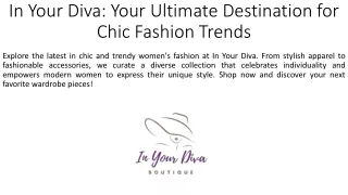 In Your Diva_Your Ultimate Destination for Chic Fashion Trends