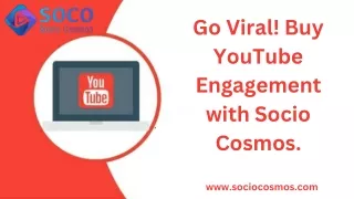 Catalyze Your YouTube Success: Boost Engagement with Socio Cosmos