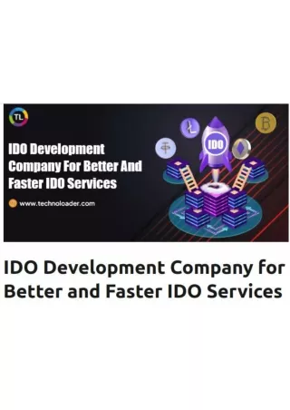 IDO Development Company for Better and Faster IDO Services