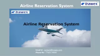 Airline Reservation System