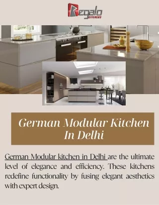 German Modular Kitchen In Delhi