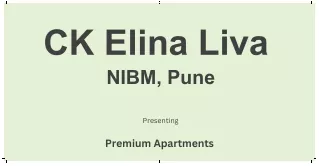 CK Elina Liva Pune Brochure