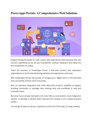 PowerApps Portals A Comprehensive Web Solutions