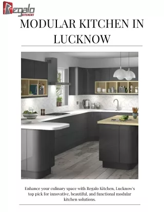 Modular Kitchen in Lucknow | Regalo Kitchens