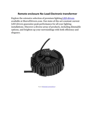 Remote-enclosure-No-Load-Electronic-transformer